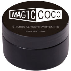 Pudra magica pentru albirea dintilor (100% naturala) - Charcoal Teeth Whitening Powder - Magic Coco - 30g